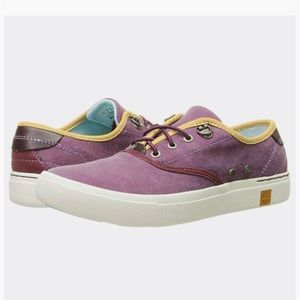 Timberland Amherst Grape Wine Canvas Sneakers